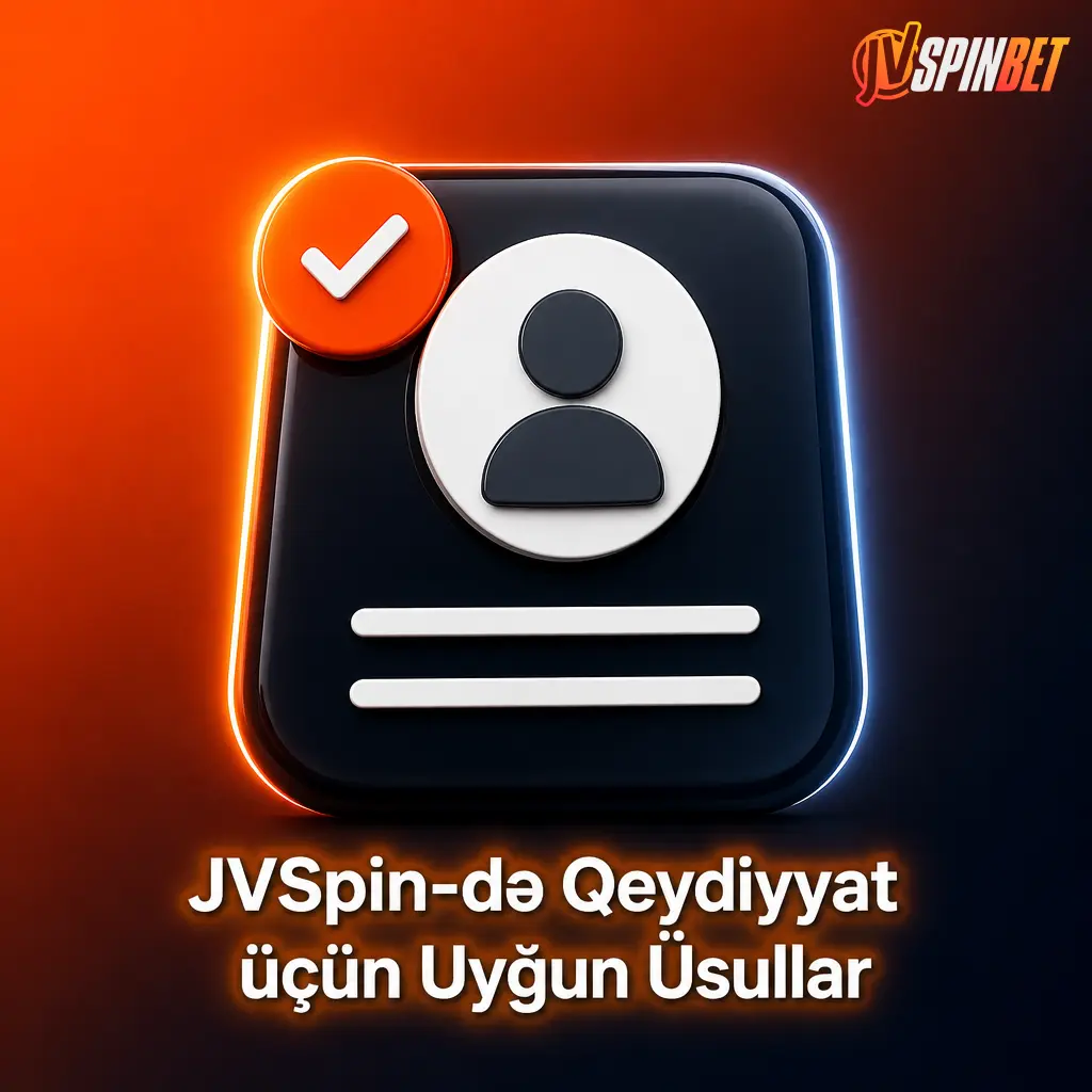 JVSpin platformasında qeydiyyat üçün standart, sürətli, sosial şəbəkə və mobil tətbiq üsullarını göstərən şəkil
