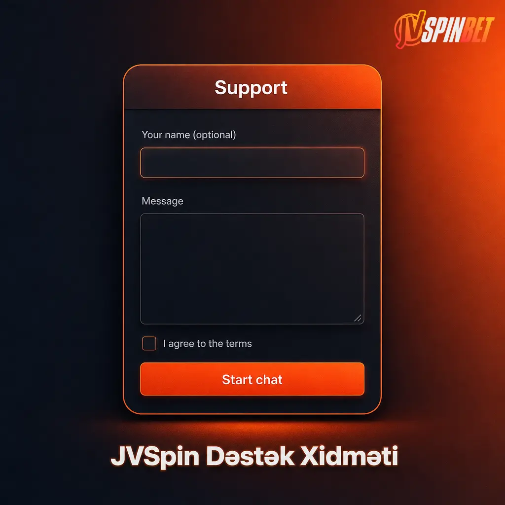 JVSpin dəstək xidməti: 24/7 canlı çat, Azərbaycan və rus dilində hesab, bonus və ödəniş sorğularına sürətli cavab
