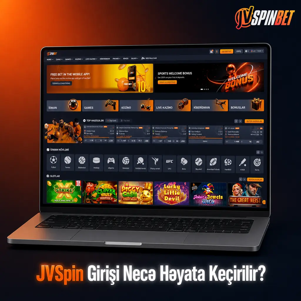 JVSpin girişi: email, telefon və ya sosial hesabla 4 addımda 30 saniyəyə qədər təhlükəsiz daxil olma prosesi