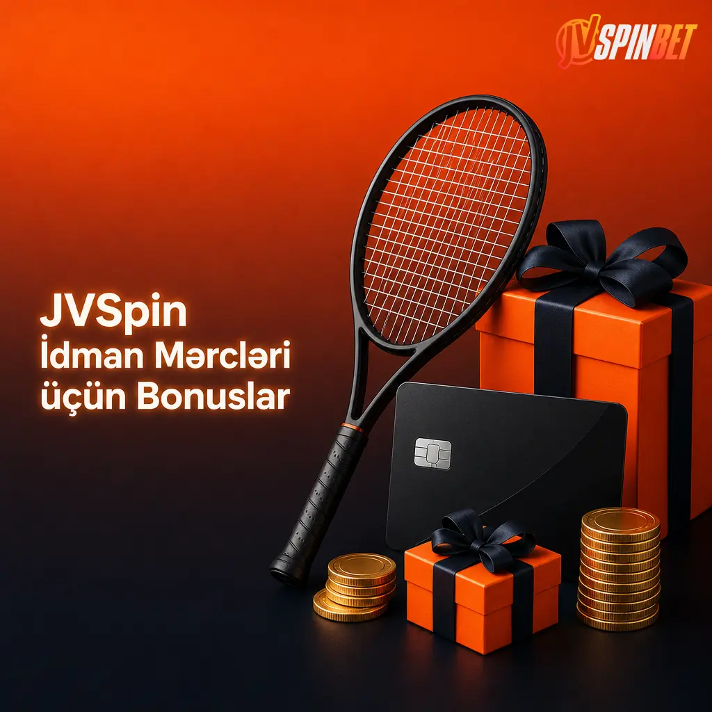 JVSpin idman mərcləri üçün bonus şərtlərini göstərən şəkil: ilk depozitə 100% bonus və ekspres mərclərə əlavə artırım.