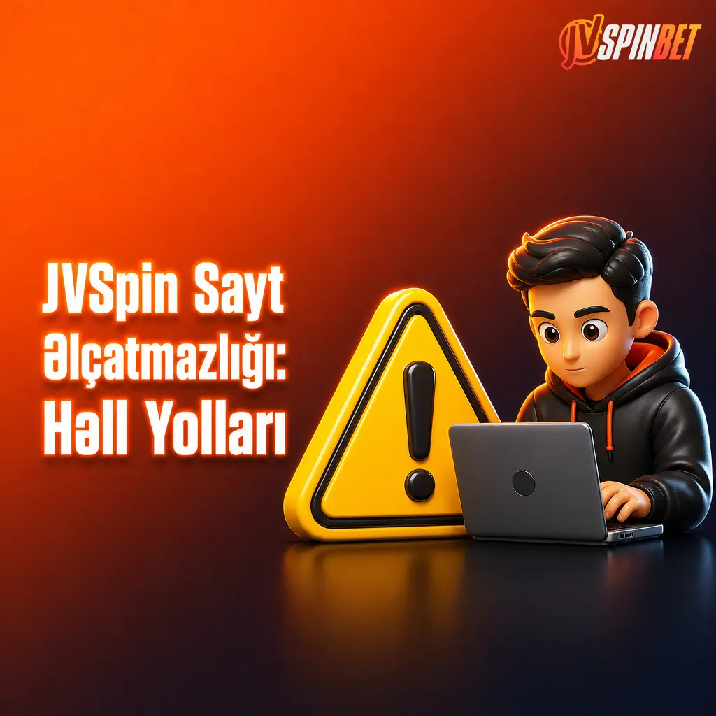 JVSpin saytına giriş məhdudiyyətləri və ayna saytlar, VPN istifadəsi ilə bağlı həll yollarını göstərən şəkil