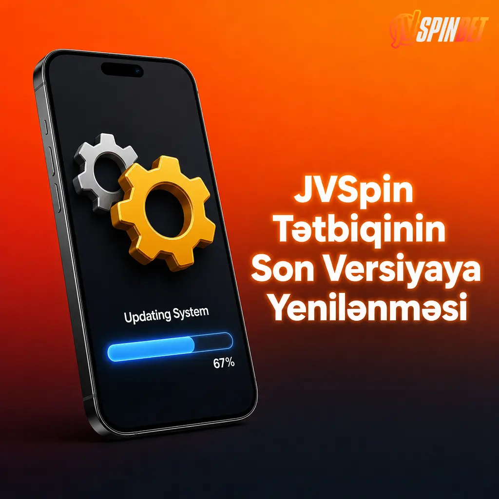 JVSpin tətbiqinin son versiyası, avtomatik server yenilənməsi ilə mobil ekranda göstərilir